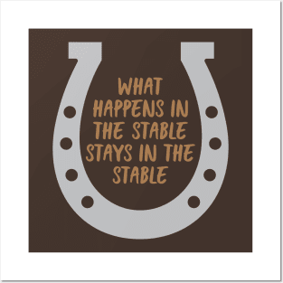 Happens In The Stable Posters and Art